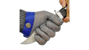 Schwer ANSI A9 Cut Resistant Glove, Stainless Steel Mesh Metal Glove